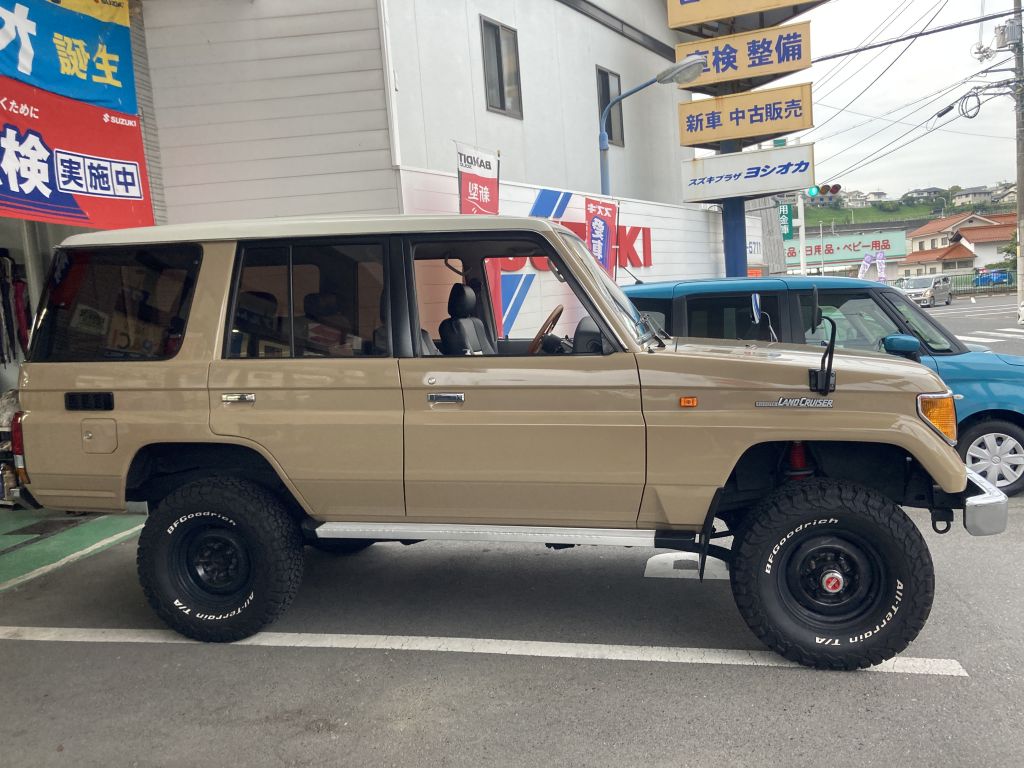 ランクル プラド78 2インチリフトアップ施工 | 施工事例 | 車検