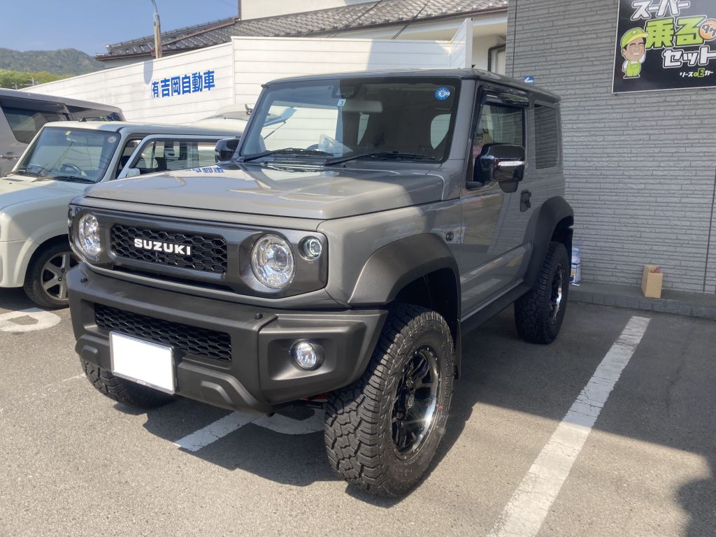 令和４年式　JB74W　ジムニーシエラ　3インチリフトアップ　施工の画像