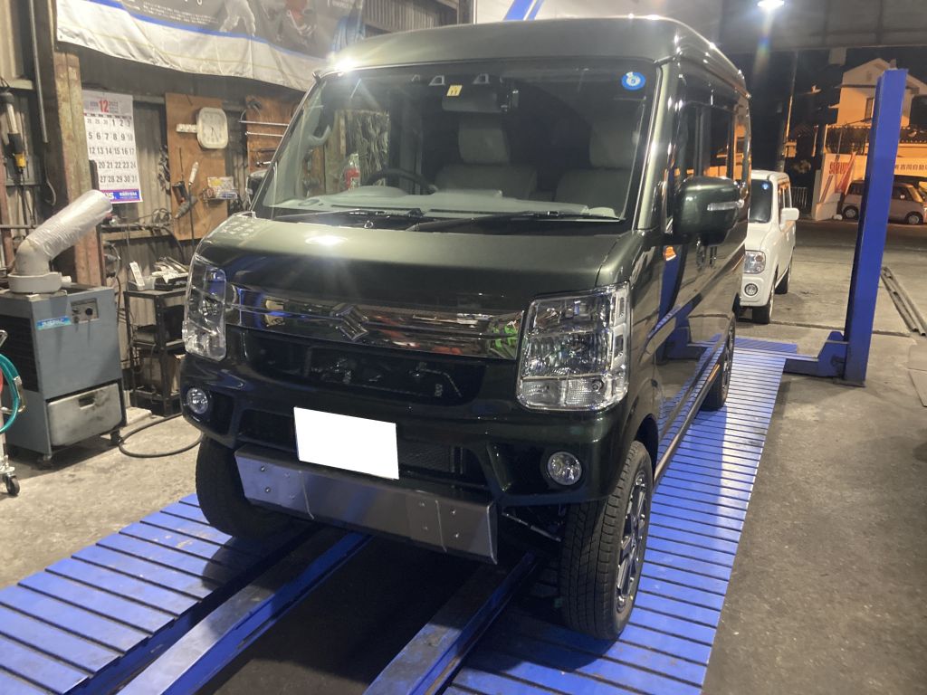 エブリーDA17W リフトアップ テイン車高調 広島市 | 施工事例 | 車検 