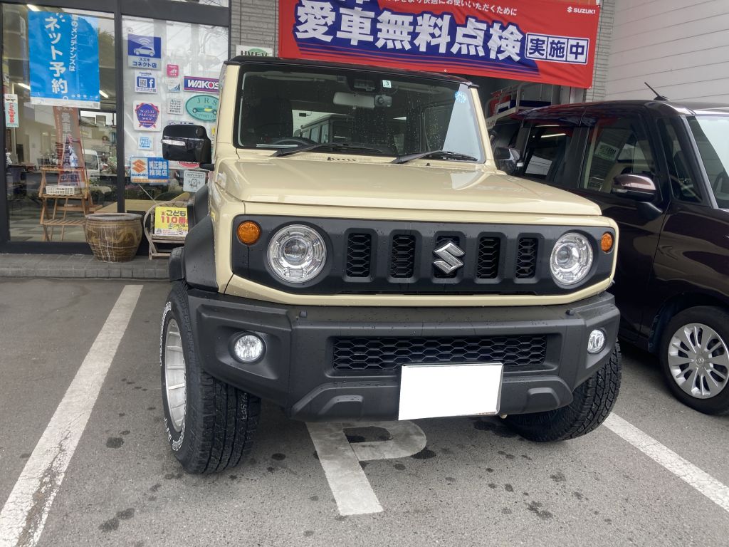 JB74Wジムニーシエラ　50mmオーバーフェンダー取付　ジオランダーAT　235/75R15の画像
