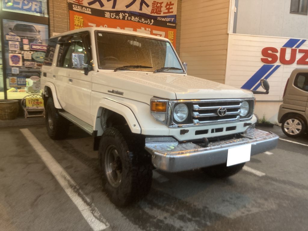 ランクル76 3インチリフトアップ キープスラント リーフ＆コイル